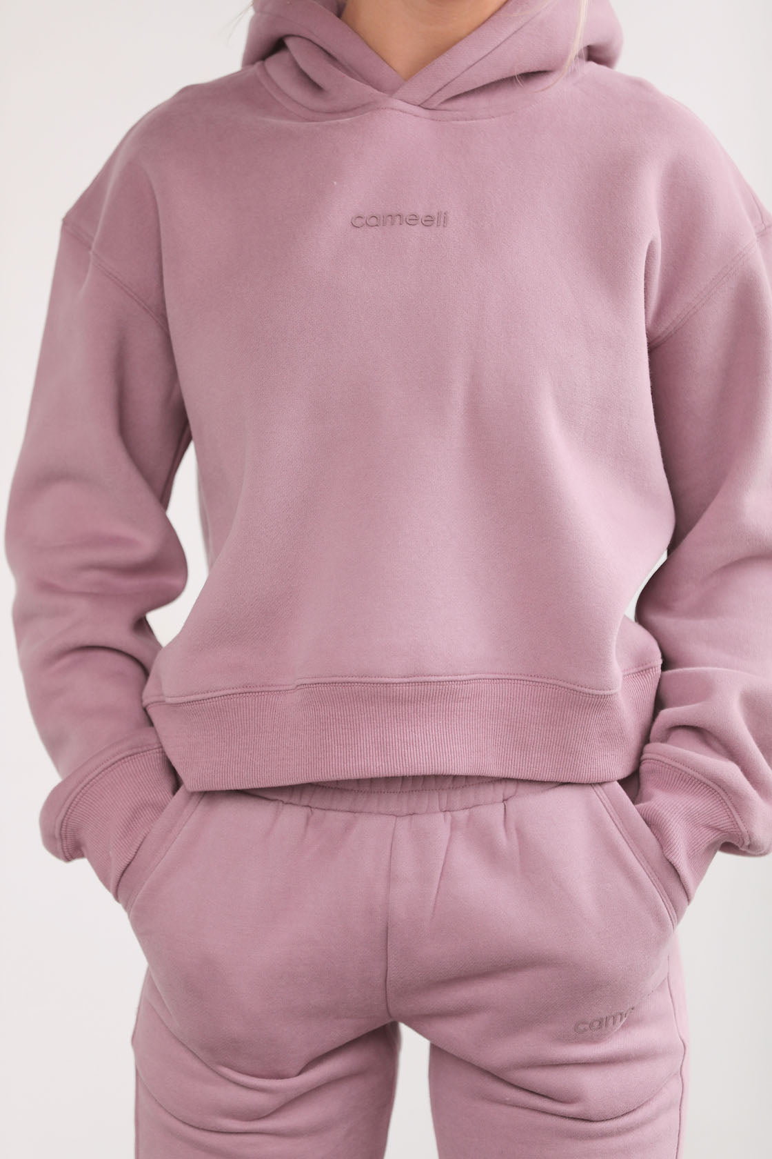 Taupe Logo Hoodie